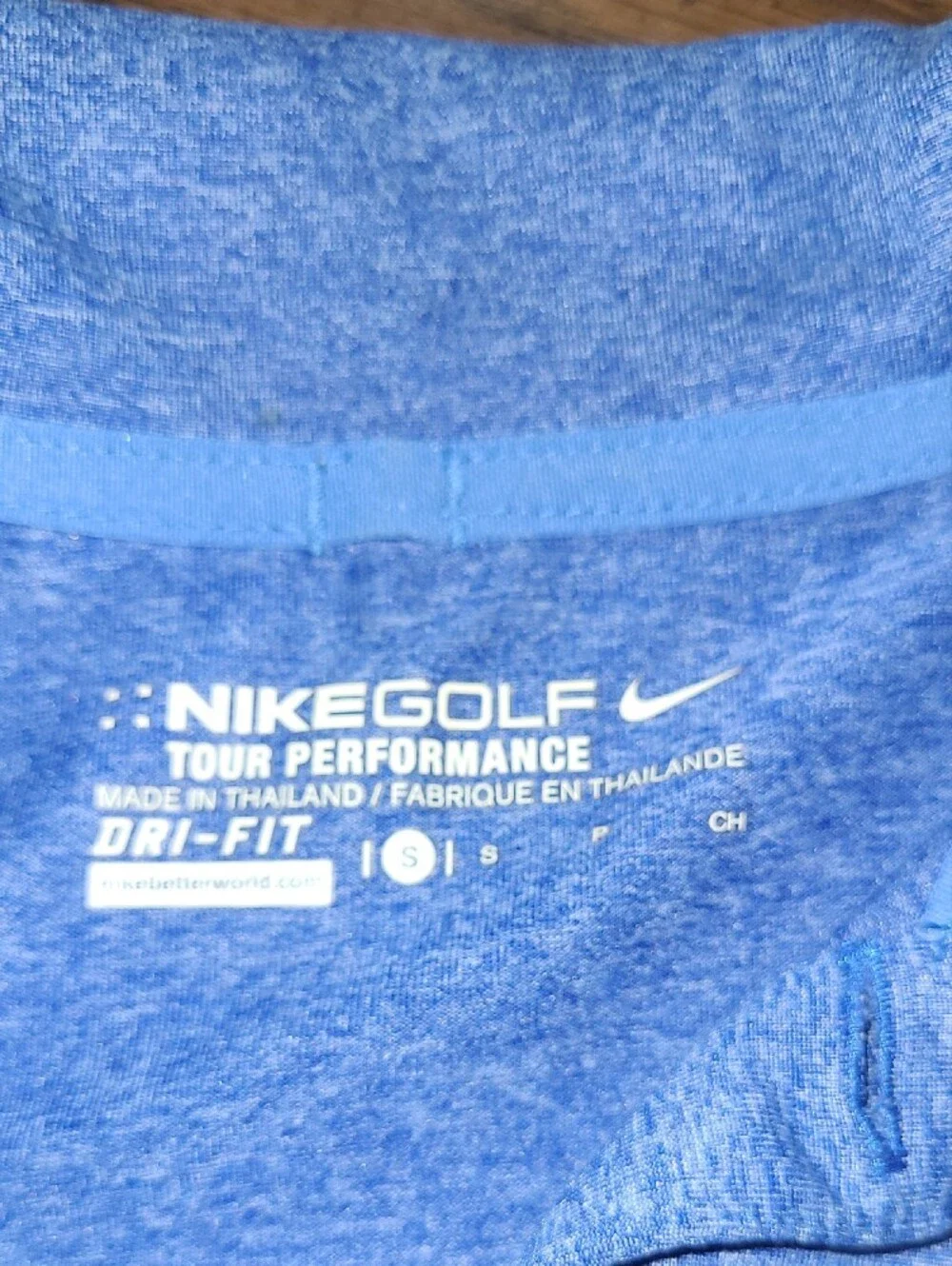 Nike Golf Men's Light Blue Heather Polo Shirt . Size Small Great Cond.